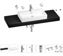 Раковина 70 см со столешницей 140 см Wellsee Graceful Pro в наборе 10 в 201012801