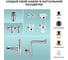 Раковина 40 см со столешницей 140 см Wellsee Doux в наборе 10 в 1 201009898 6
