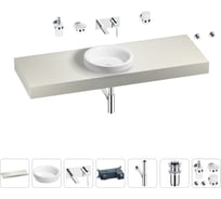 Раковина Wellsee 40 см со столешницей 140 смDouxв наборе 9 в 1 201009886