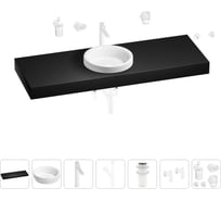 Раковина 40 см со столешницей 140 см Wellsee Doux в наборе 10 в 1 201009980