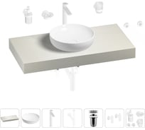 Раковина Wellsee 42 см со столешницей 100 смChalice Perfectionв наборе 10 в 1 201010115