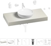 Раковина Wellsee 42 см со столешницей 100 смChalice Perfectionв наборе 10 в 1 201010120