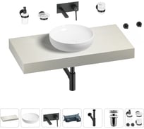 Раковина Wellsee 42 см со столешницей 100 смChalice Perfectionв наборе 9 в 1 201010127