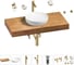 Раковина 42 см со столешницей 100 см Wellsee Chalice Perfection в наборе 10 в 1 201010153 1
