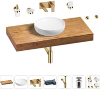 Раковина 42 см со столешницей 100 см Wellsee Chalice Perfection в наборе 9 в 1 201010163