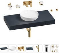 Раковина Wellsee 42 см со столешницей 100 смChalice Perfectionв наборе 9 в 1 201010143