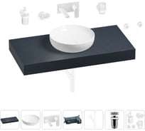 Раковина Wellsee 42 см со столешницей 100 смChalice Perfectionв наборе 9 в 1 201010145