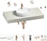 Раковина Wellsee 42 см со столешницей 100 смChalice Perfectionв наборе 10 в 1 201010539 1