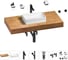 Раковина 42 см со столешницей 100 см Wellsee Pure BY Wellsee в наборе 10 в 1 201010832 1