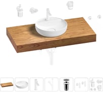 Раковина 42 см со столешницей 100 см Wellsee Chalice Perfection в наборе 10 в 1 201010560