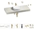 Раковина Wellsee 42 см со столешницей 120 смChalice Perfectionв наборе 10 в 1 201010238 1