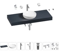 Раковина Wellsee 42 см со столешницей 120 смChalice Perfectionв наборе 10 в 1 201010251