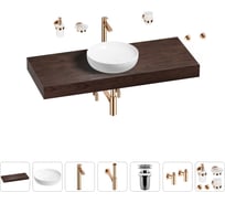 Раковина Wellsee 42 см со столешницей 120 смChalice Perfectionв наборе 10 в 1 201010294