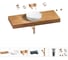 Раковина 42 см со столешницей 120 см Wellsee Chalice Perfection в наборе 9 в 1 201010289 1