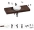 Раковина Wellsee 42 см со столешницей 120 смChalice Perfectionв наборе 10 в 1 201010297 1