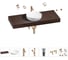 Раковина Wellsee 42 см со столешницей 120 смChalice Perfectionв наборе 10 в 1 201010299 1