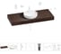 Раковина Wellsee 42 см со столешницей 120 смChalice Perfectionв наборе 10 в 1 201010630 1