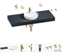 Раковина Wellsee 42 см со столешницей 120 смChalice Perfectionв наборе 10 в 1 201010603
