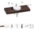 Раковина Wellsee 42 см со столешницей 120 смChalice Perfectionв наборе 10 в 1 201010621 1