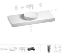 Раковина 42 см со столешницей 120 см Wellsee Chalice Perfection в наборе 9 в 1 201010325