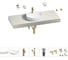 Раковина Wellsee 42 см со столешницей 120 смChalice Perfectionв наборе 10 в 1 201010598 1