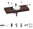 Раковина Wellsee 42 см со столешницей 120 смChalice Perfectionв наборе 10 в 1 201010622 1