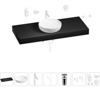 Раковина 42 см со столешницей 120 см Wellsee Chalice Perfection в наборе 10 в 1 201010340