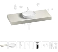Раковина Wellsee 42 см со столешницей 120 смChalice Perfectionв наборе 10 в 1 201010600