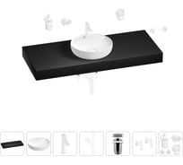 Раковина 42 см со столешницей 120 см Wellsee Chalice Perfection в наборе 10 в 1 201010650