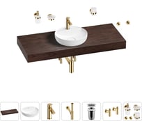 Раковина Wellsee 42 см со столешницей 120 смChalice Perfectionв наборе 10 в 1 201010623
