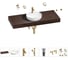 Раковина Wellsee 42 см со столешницей 120 смChalice Perfectionв наборе 10 в 1 201010623 1