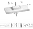 Раковина 42 см со столешницей 120 см Wellsee Pure BY Wellsee в наборе 10 в 1 201010951 1
