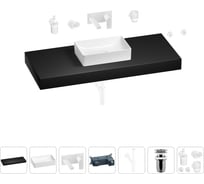 Раковина 42 см со столешницей 120 см Wellsee Pure BY Wellsee в наборе 9 в 1 201010975