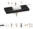 Раковина 42 см со столешницей 120 см Wellsee Pure BY Wellsee в наборе 10 в 1 201010969 1