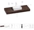 Раковина Wellsee 42 см со столешницей 120 смPure BY201010940 в наборе 10 в 1 201010940 1