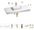 Раковина 42 см со столешницей 120 см Wellsee Pure BY Wellsee в наборе 10 в 1 201010953 1