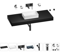 Раковина 42 см со столешницей 120 см Wellsee Pure BY Wellsee в наборе 9 в 1 201010977