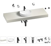 Раковина Wellsee 42 см со столешницей 140 смChalice Perfectionв наборе 10 в 1 201010657