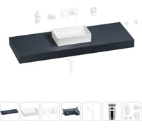 Раковина 42 см со столешницей 140 см Wellsee Pure BY Wellsee в наборе 9 в 1 201011010