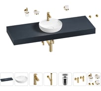Раковина 42 см со столешницей 140 см Wellsee Chalice Perfection в наборе 10 в 1 201010663