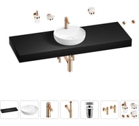 Раковина 42 см со столешницей 140 см Wellsee Chalice Perfection в наборе 10 в 1 201010709