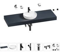 Раковина 42 см со столешницей 140 см Wellsee Chalice Perfection в наборе 10 в 1 201010662