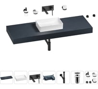 Раковина 42 см со столешницей 140 см Wellsee Pure BY Wellsee в наборе 9 в 1 201011007