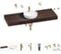 Раковина Wellsee 42 см со столешницей 140 смChalice Perfectionв наборе 10 в 1 201010688 1