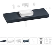 Раковина 42 см со столешницей 140 см Wellsee Pure BY Wellsee в наборе 9 в 1 201011005