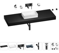 Раковина 42 см со столешницей 140 см Wellsee Pure BY Wellsee в наборе 9 в 1 201011067