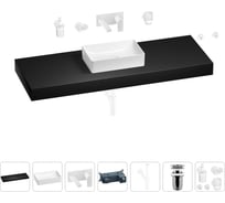 Раковина 42 см со столешницей 140 см Wellsee Pure BY Wellsee в наборе 9 в 1 201011065