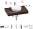 Раковина Wellsee 42 см со столешницей 80 смChalice Perfectionв наборе 10 в 1 201010056 1