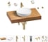 Раковина 42 см со столешницей 80 см Wellsee Chalice Perfection в наборе 10 в 1 201010038 1