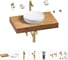 Раковина 42 см со столешницей 80 см Wellsee Chalice Perfection в наборе 10 в 1 201010033 1